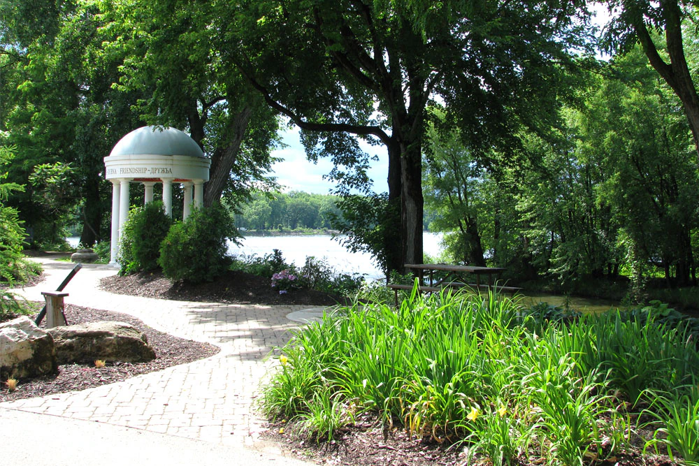 Friendship Gardens at Riverside Park in La Crosse, Wisconsin.